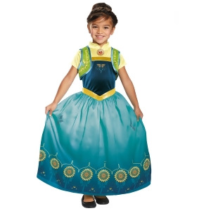 Anna Frozen Fever Deluxe Costume for Kids - LARGE