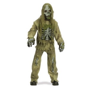 Child Skeleton Zombie Costume - LARGE