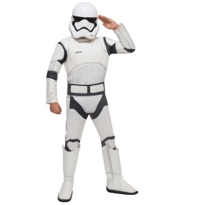 Star Wars Episode Vii Stormtrooper Deluxe Costume for Kids - LARGE