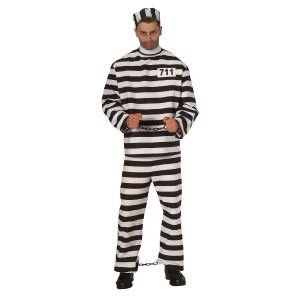 Old Time Prisoner Costume for Men - STANDARD