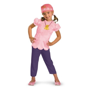 Girls Classic Izzy Costume from Disney's Jake and the Neverland Pirates - SMALL