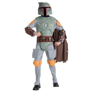 Boy's Deluxe Boba Fett Star Wars Costume - MEDIUM