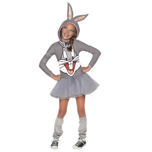 Looney Tunes Bugs Bunny Hooded Costume for Kids - LARGE