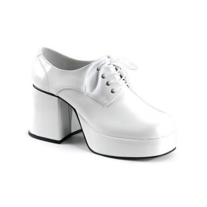 Adult White Platform Shoes - SMALL