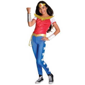 Dc SuperHero Wonder Woman Deluxe Costume for Kids - 12-14