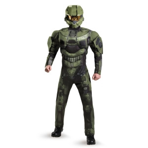Adult Halo Master Chief Deluxe Muscle Costume - XX-LARGE