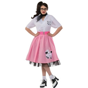 50'S Black and White Poodle Outfit For Adults - XX-LARGE