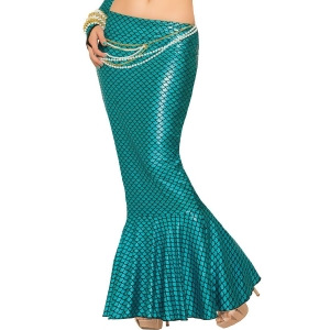 Adult Blue Mermaid Skirt Sexy Costume - All