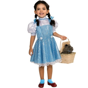 Wizard of Oz Dorothy Sequin Costume for Girls - SMALL