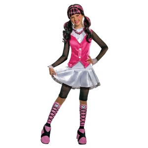 Girl's Deluxe Draculaura Monster High Costume - SMALL