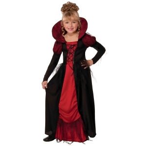 Vampiress Queen Costume for Kids - LARGE