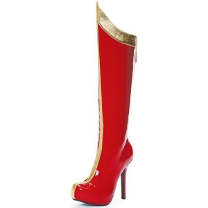 Super Hero Red Thigh High Women's Boots - SIZE 7