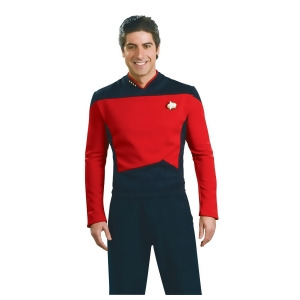 Men's Deluxe Star Trek Tng Red Shirt - MEDIUM