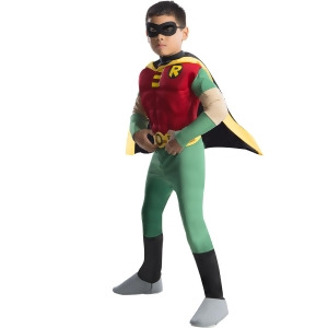Deluxe Muscle Chest Robin Costume for Kids - LARGE