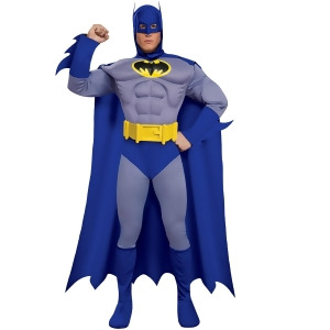 Adult Deluxe Muscle Chest Batman Costume - MEDIUM