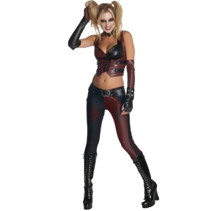 Batman Arkham City Harley Quinn Women's Sexy Costume - LARGE