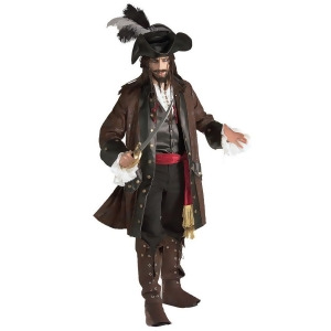 Men's Caribbean Pirate Grand Heritage Costume - STANDARD