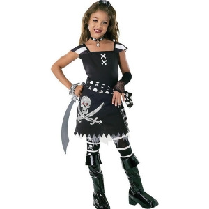Girl's Pirate Scar-Let Costume - LARGE