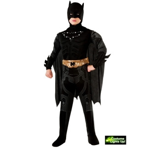 Light-up Batman Costume for Boys - LARGE
