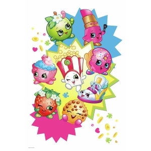 Shopkins Burst Peel and Stick Giant Wall Decal Each - All
