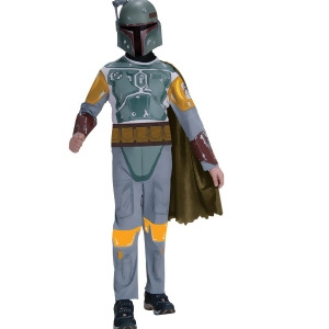 Boy's Standard Boba Fett Star Wars Costume - LARGE