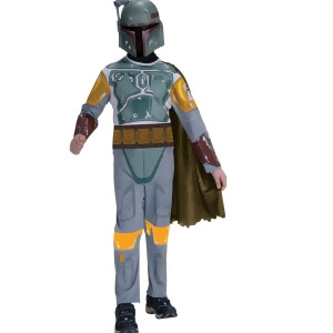 Boy's Standard Boba Fett Star Wars Costume - MEDIUM