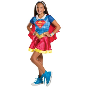 Dc SuperHero Supergirl Costume for Kids - 12-14