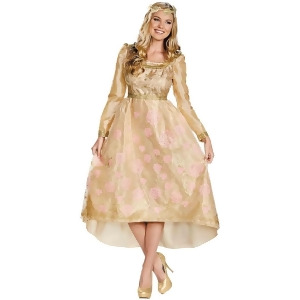 Aurora Coronation Gown Deluxe Costume for Adults - MEDIUM