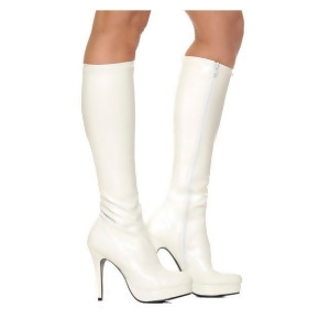 White Knee High Adult Boots - SIZE 9