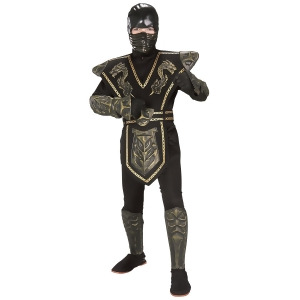 Boy's Dragon Ninja Warrior Costume - LARGE