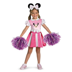 Minnie Mouse Girl's Cheerleader Disney Costume - SMALL