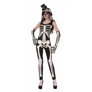 Sexy Skeleton suit Costume for Women - SMALL