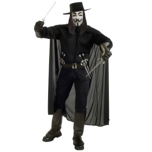 Men's Deluxe V for Vendetta Costume - X-LARGE