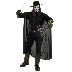 Men's Deluxe V for Vendetta Costume - STANDARD