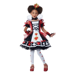 Deluxe Queen Of Hearts Costume for Kids - SMALL
