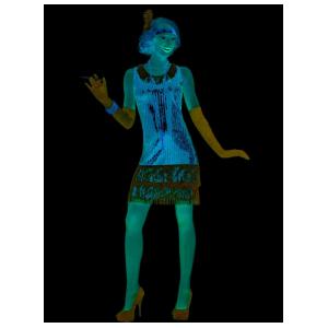 Adult Sequin Ritzy Glitzy Flapper Costume - 2-6