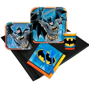 Batman Birthday Party Deluxe Tableware Kit Serves 8 - All