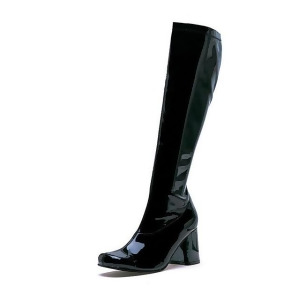 Patent Leather Black Go Go Boots - SIZE 9