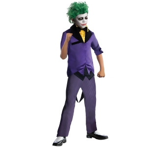Dc Comics Gotham Super Villains Joker Costume for Kids - MEDIUM