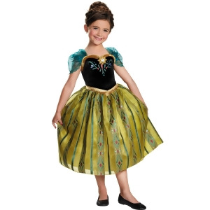 Anna Coronation Gown Deluxe Costume for Girls - MEDIUM