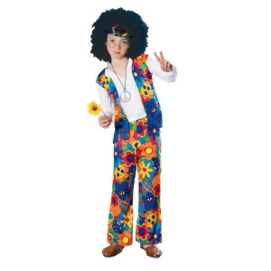 Kid's 60s Hippie Costume - LARGE