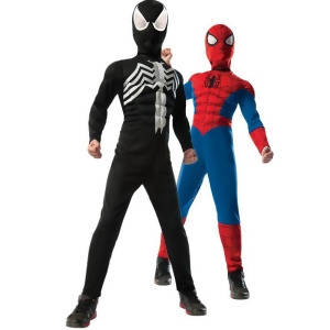 2-1 Ultimate Reversible Spiderman Costume for Kids - LARGE