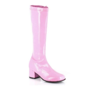 Children's Pink Patent Go Go Boots - SMALL