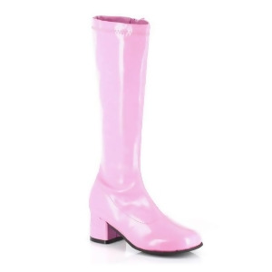 Children's Pink Patent Go Go Boots - LARGE