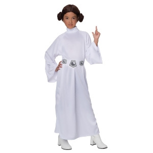 Girl's Deluxe Princess Leia Star Wars Costume - LARGE
