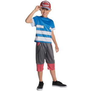 Pokemon Deluxe Ash Costume for Kids - X-Large