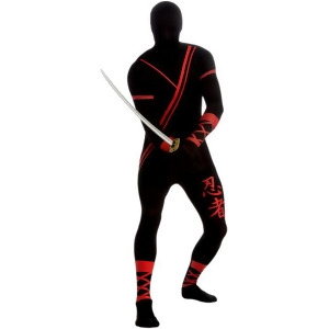 Ninja Skin Suit Costume for Adults - LARGE