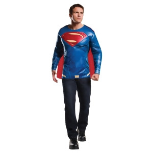Adult Batman V Superman Dawn of Justice- Superman Muscle Chest Top Costume - STANDARD