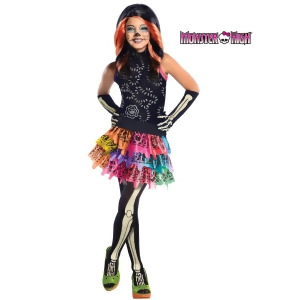 Skelita Calaveras Monster High Costume for Kids - MEDIUM