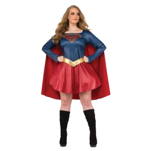 Plus Size Adult Supergirl Tv Curvy Costume - PLUS